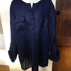 TALBOTS Linen Shirt Sz. XL